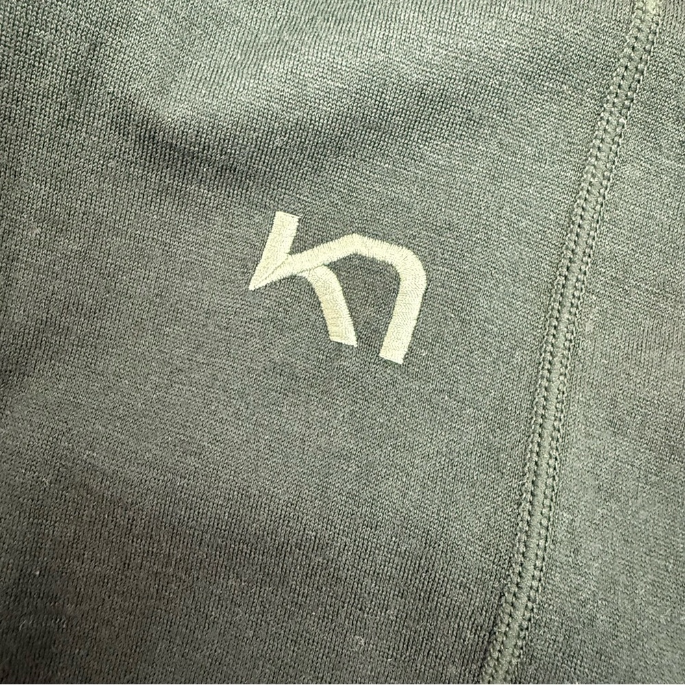 Kari Traa Klara High Waisted Baselayer Pants 100% Merino Wool - Pine Green - Picture 7 of 11